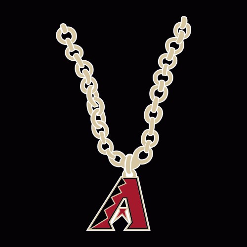 Arizona Diamondbacks Necklace logo vinyl decal